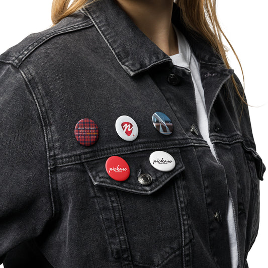 Set of Pickaso Pin Buttons