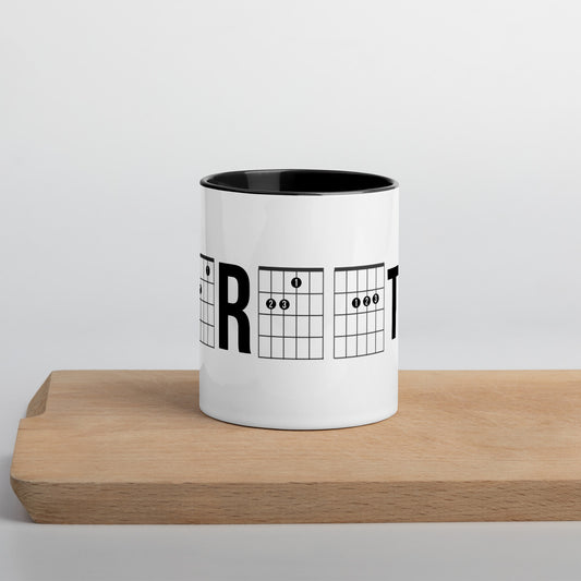 Revolution mug with red color Inside